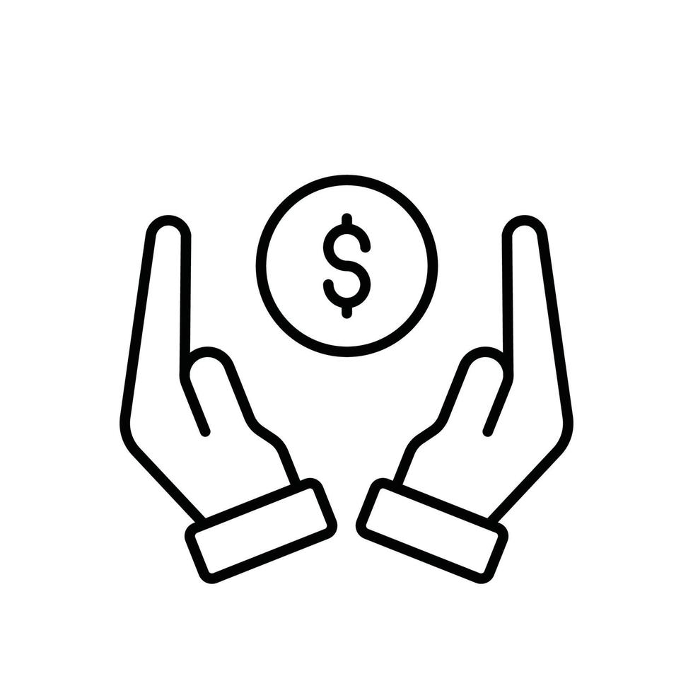 Investment Vector line icon Business Growth and investment symbol EPS 10 file