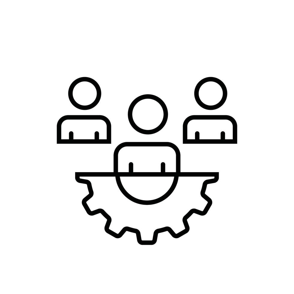 Team Work Vector line icon Business Growth and investment symbol EPS 10 file