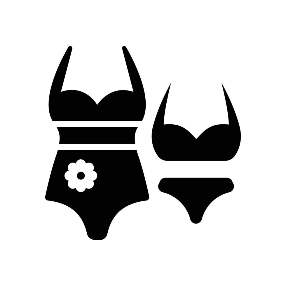 Swimsuit vector  Solid icon with background style illustraion. Camping and Outdoor symbol EPS 10 file
