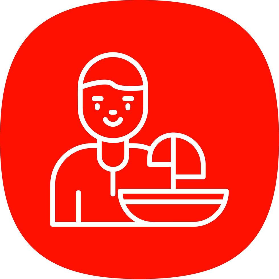 Windsurfer Vector Icon Design