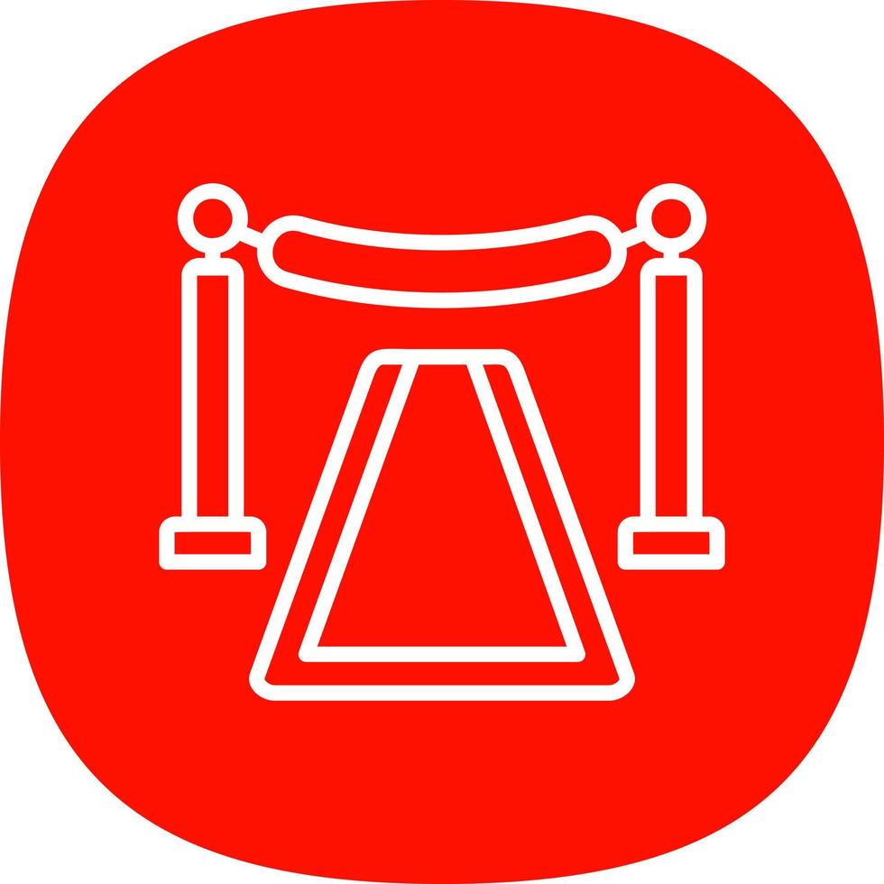 Red Carpet Vector Icon Design