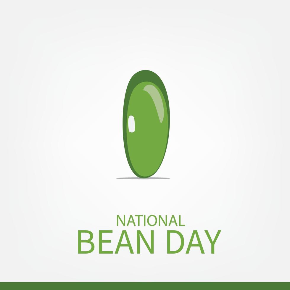 National Bean Day illustration vector design. Simple and elegant design