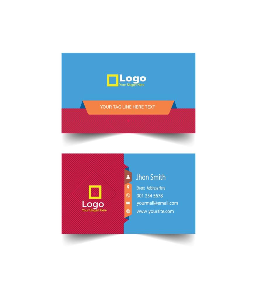 Business card template vector