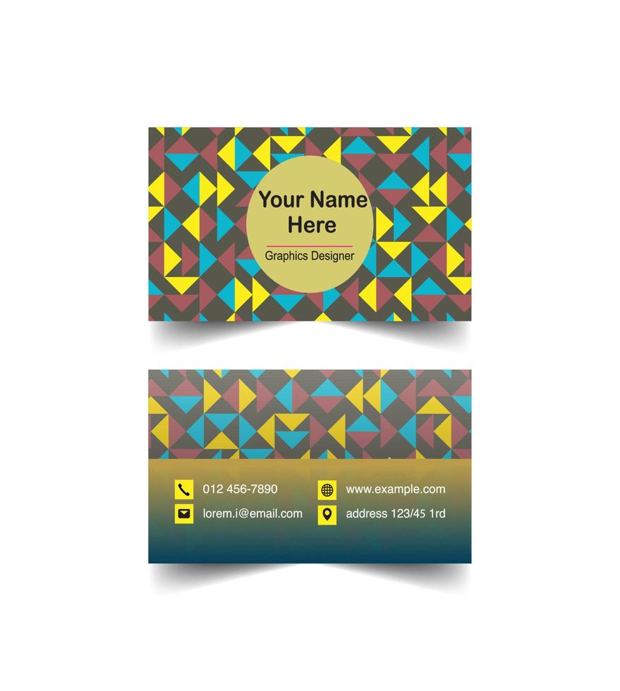 Business card design template vector