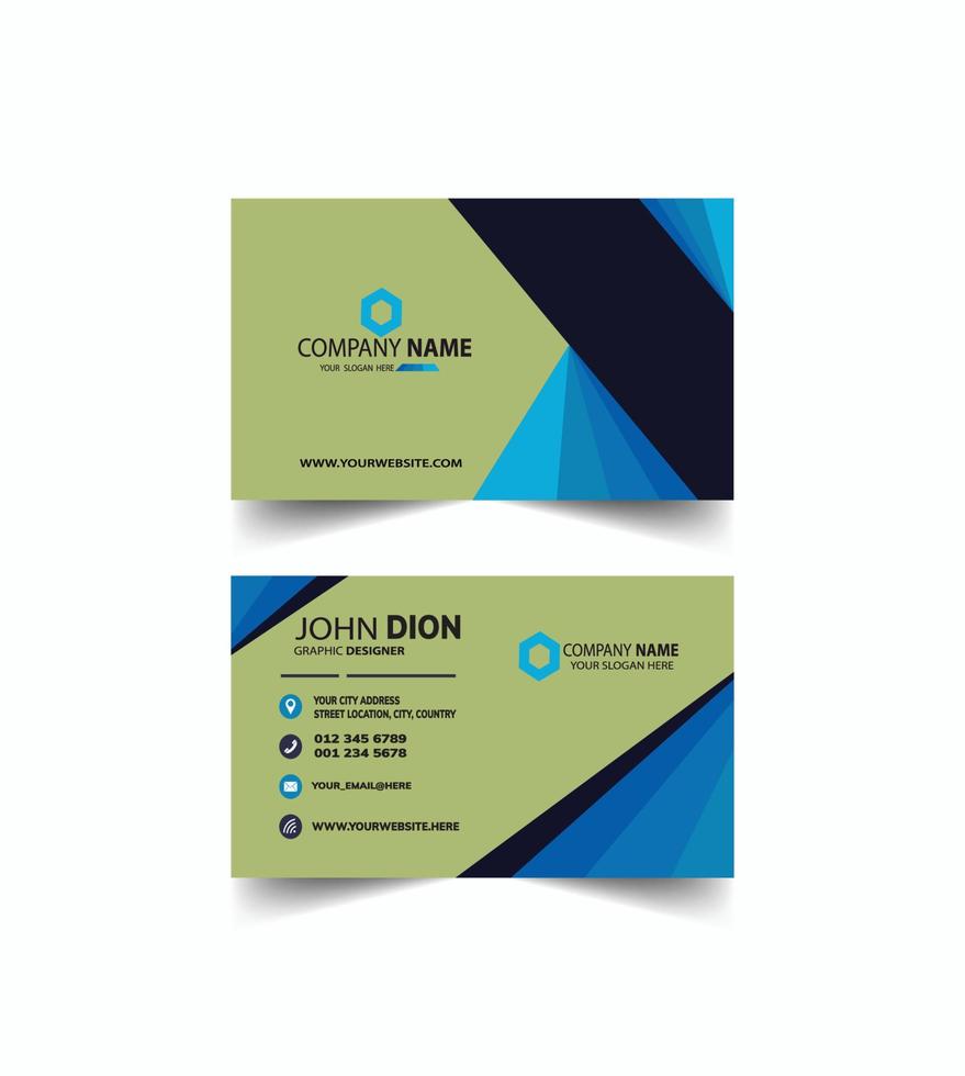 Business card design template vector