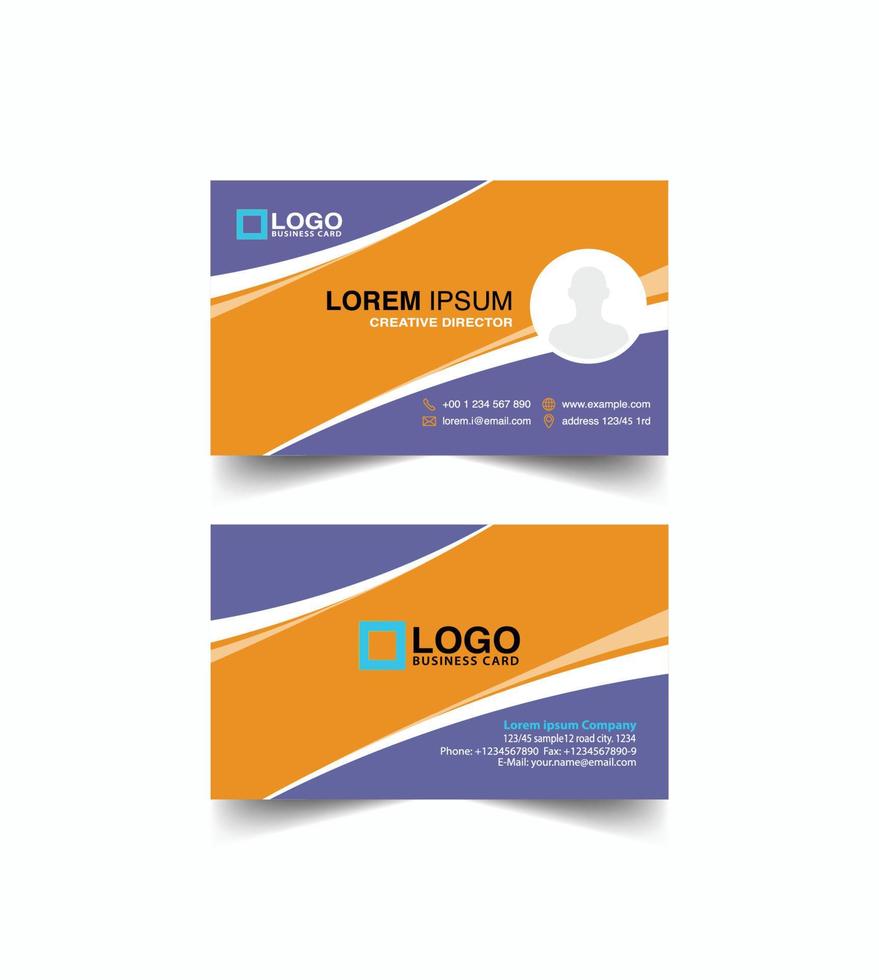 Corporate business card template- illustration vector