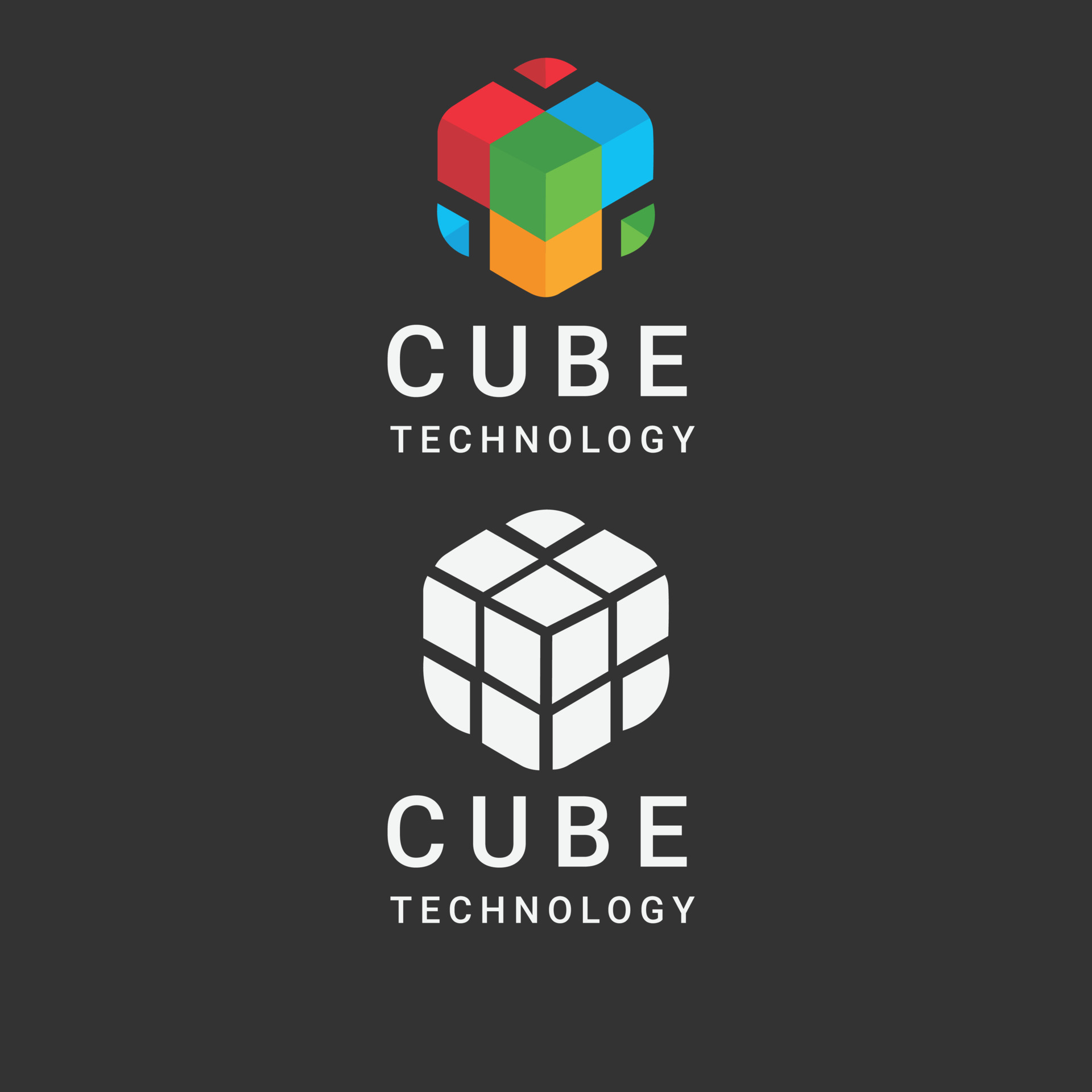 Cube Logo design 16610716 Vector Art at Vecteezy