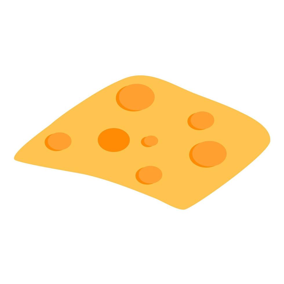 lonchas de queso ilustración gráfica vector