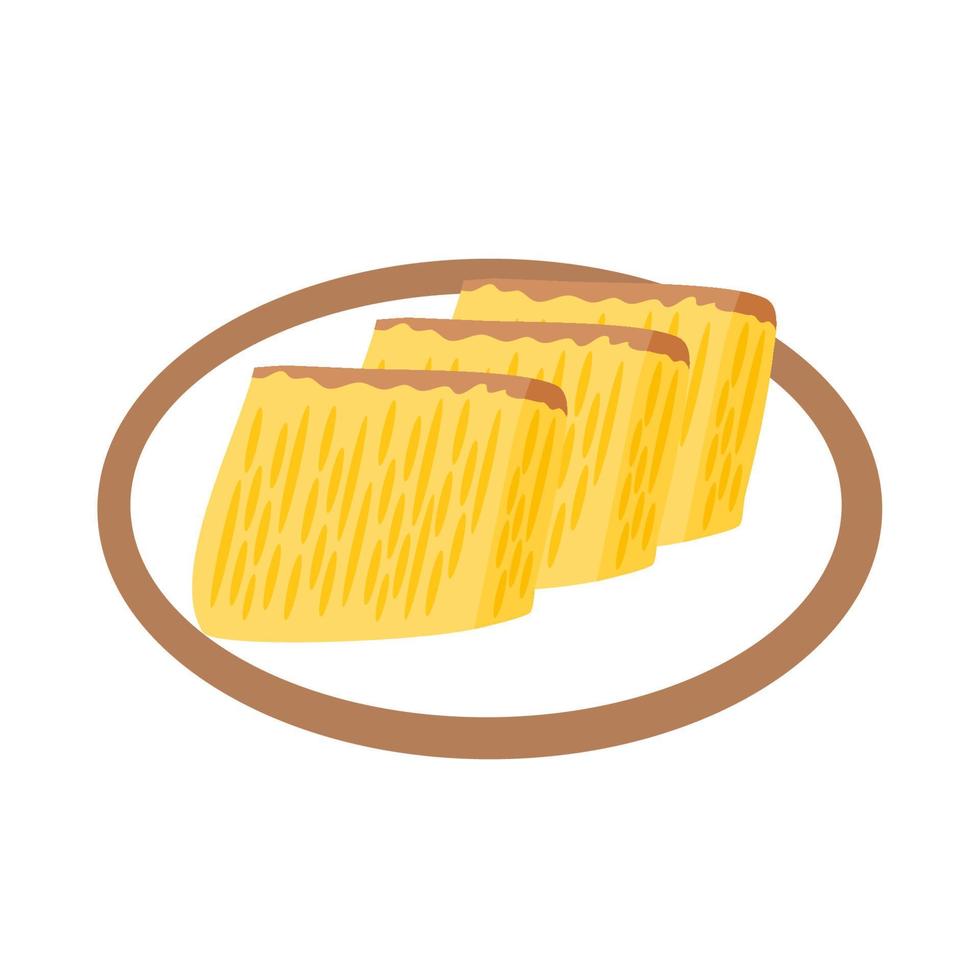 Bika Ambon, Sliced Yellow vector
