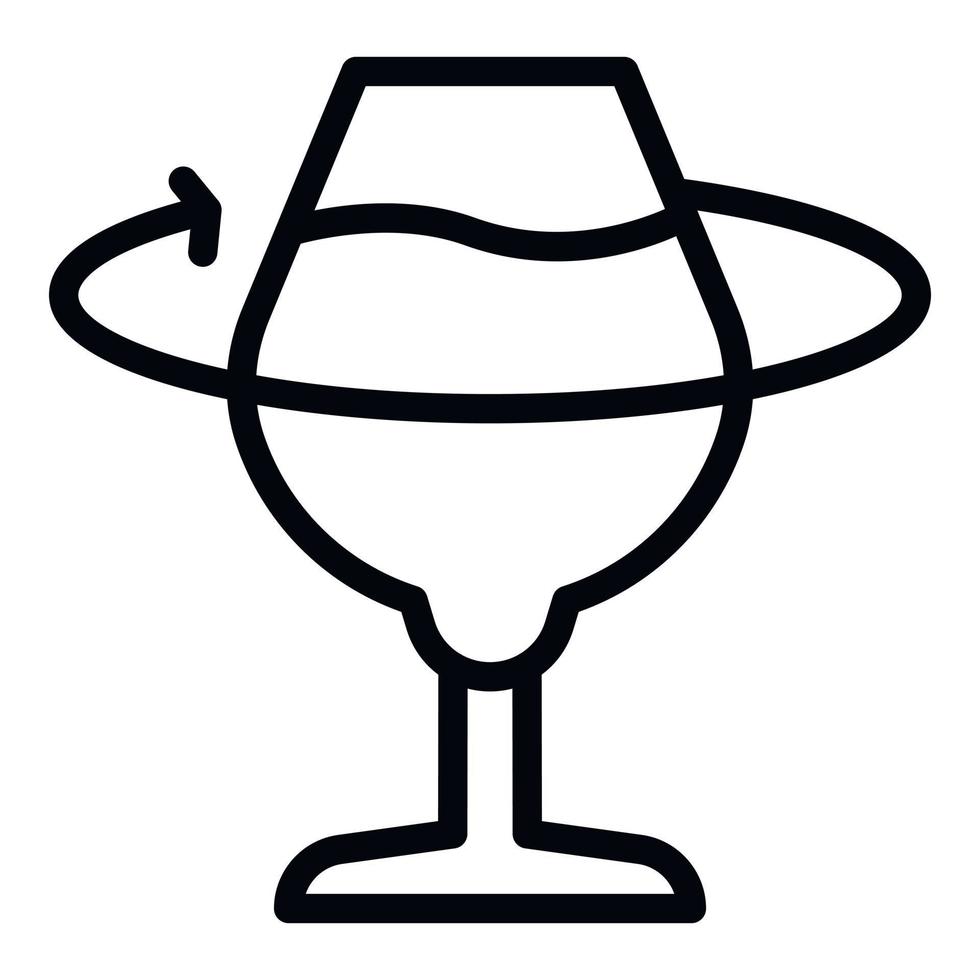 Sommelier glass icon outline vector. Wine cellar vector