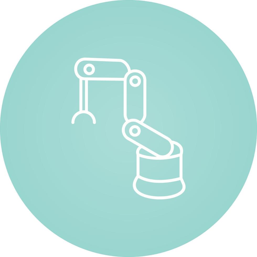 Industrial Robot Vector Icon