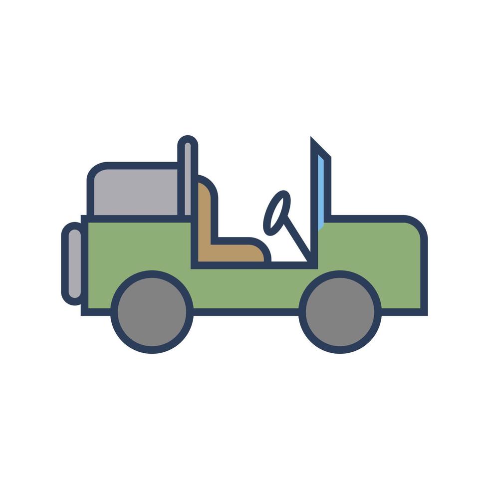 Safari Jeep Vector Icon