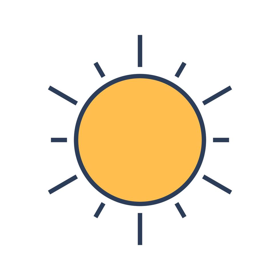 Sun Vector Icon