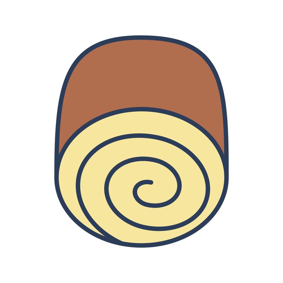 Swiss roll Vector Icon