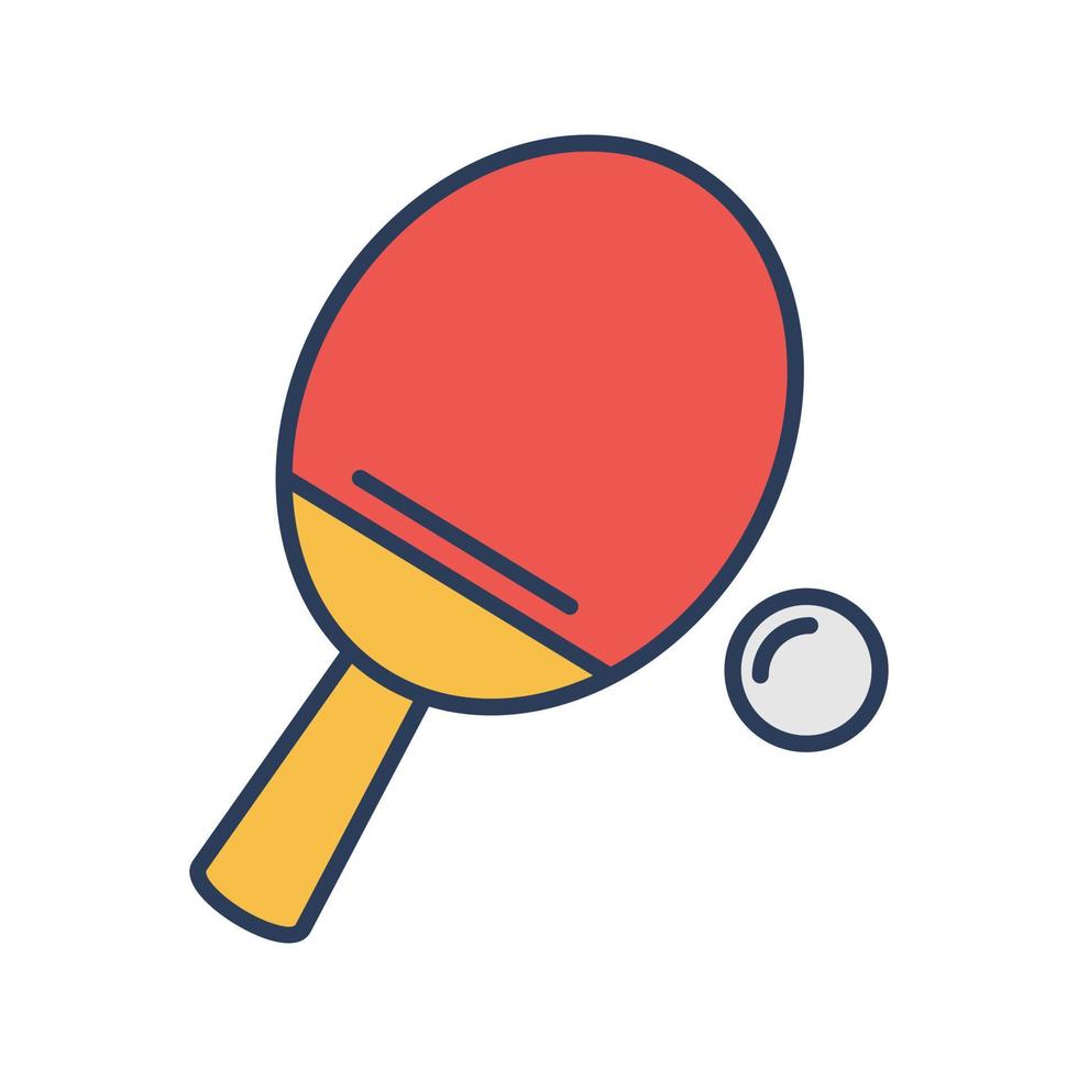 icono de vector de tenis de mesa