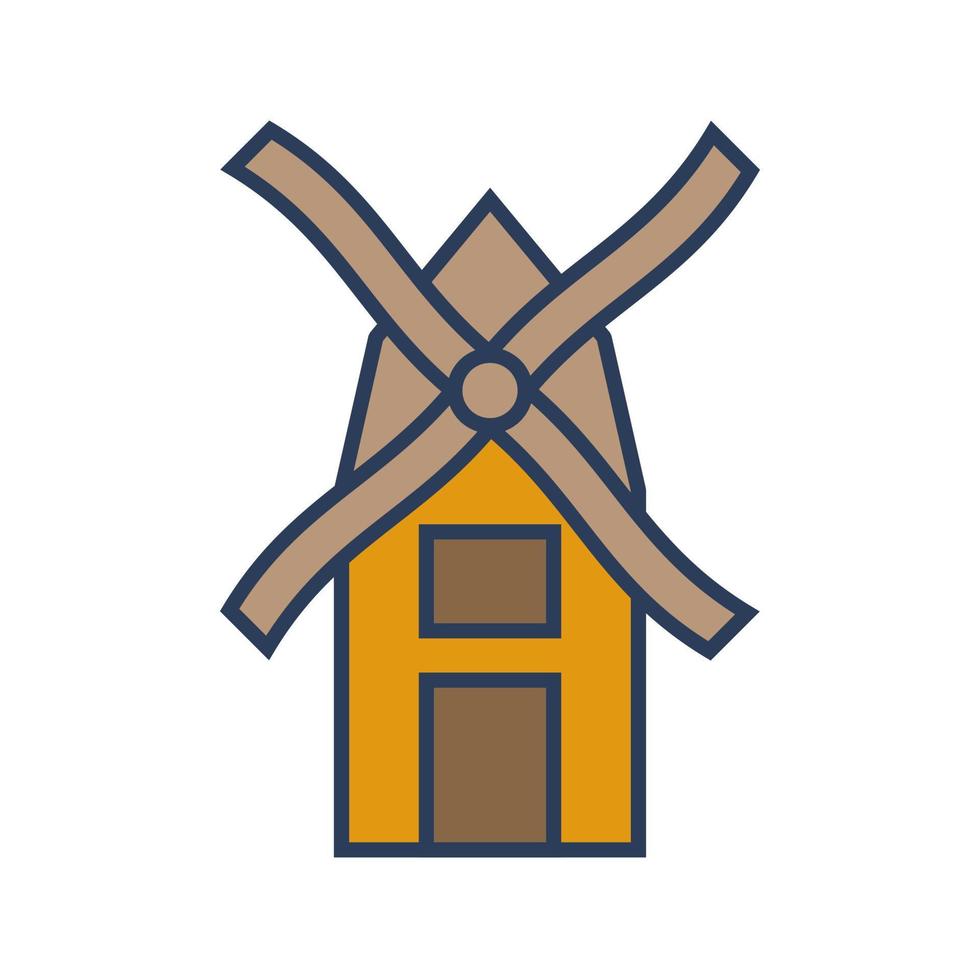 Windmill Vector Icon