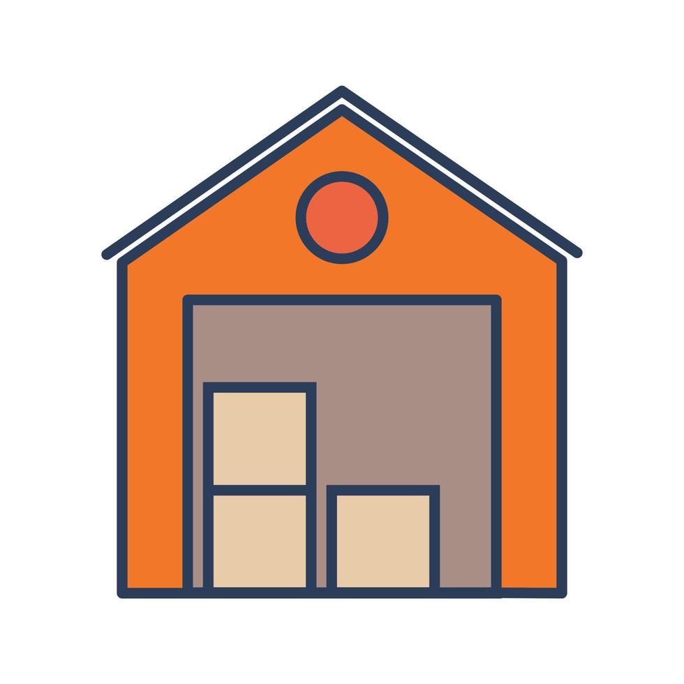 Warehouse Vector Icon