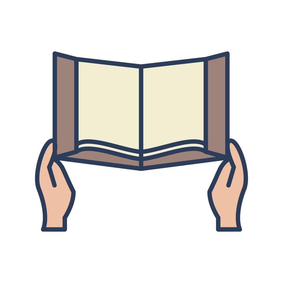 Reading Holy Book Vector Icon