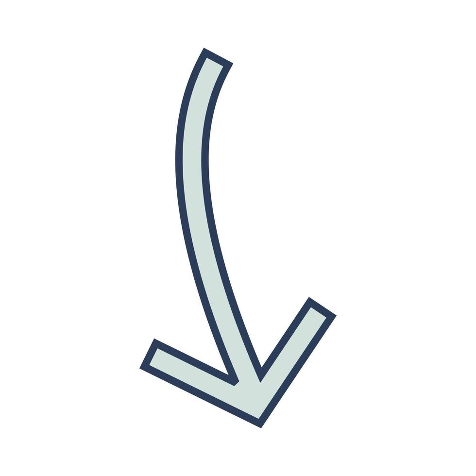 Arrow Pointing Down Vector Icon