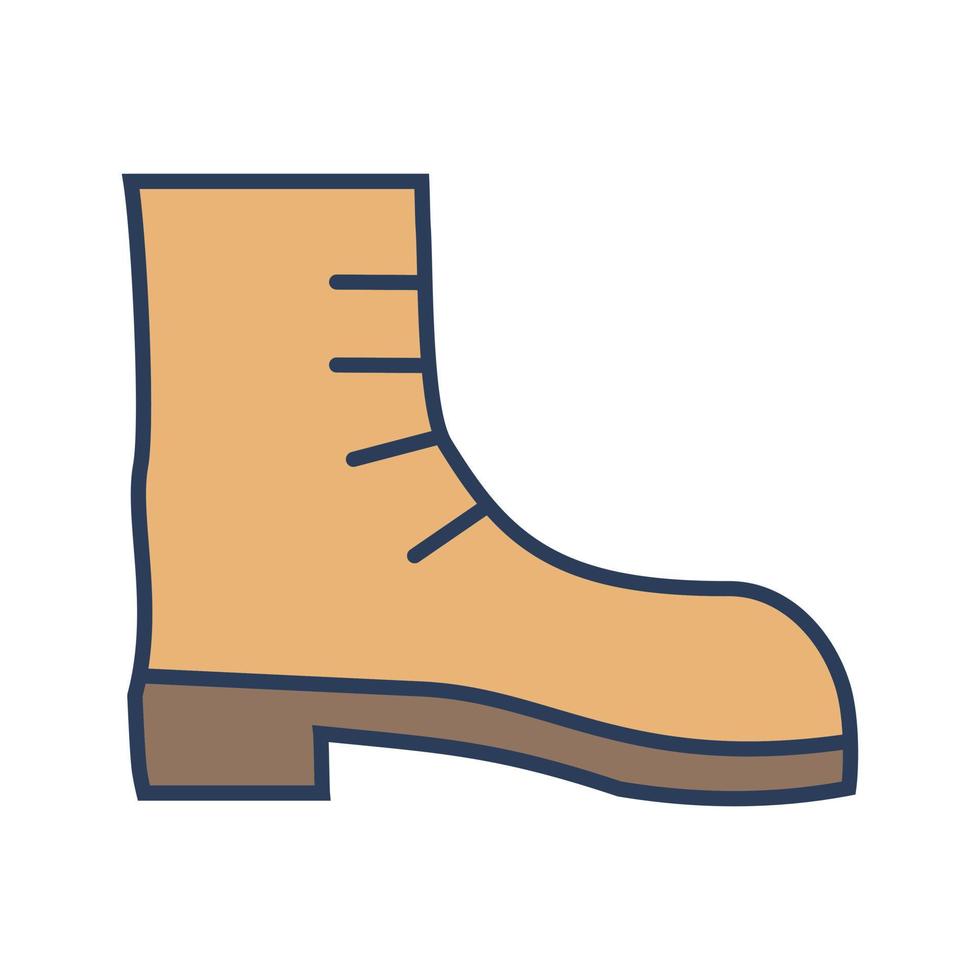 icono de vector de bota de camping