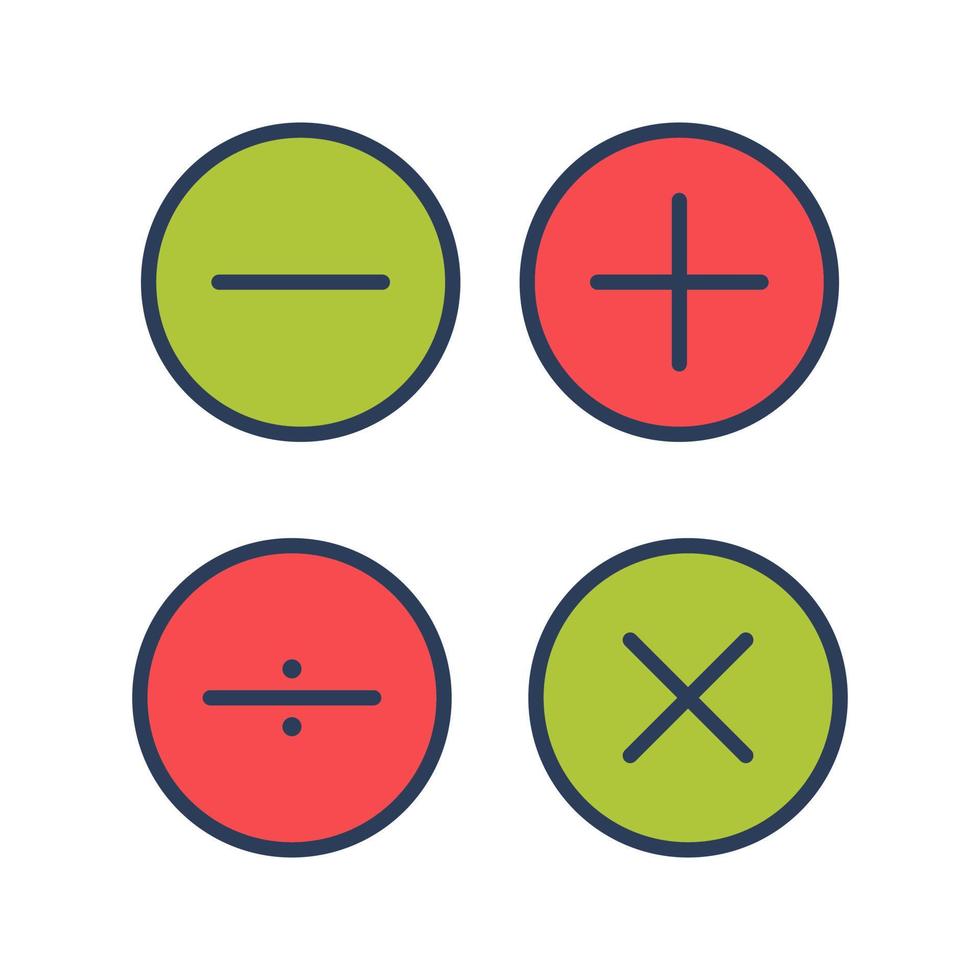 Math Symbols Vector Icon