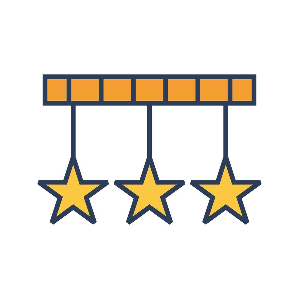 Hanging Stars Vector Icon