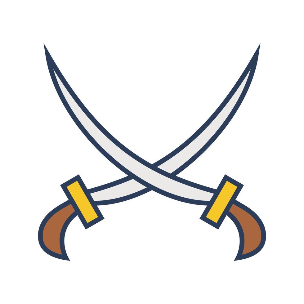 Two Swords Vector Icon