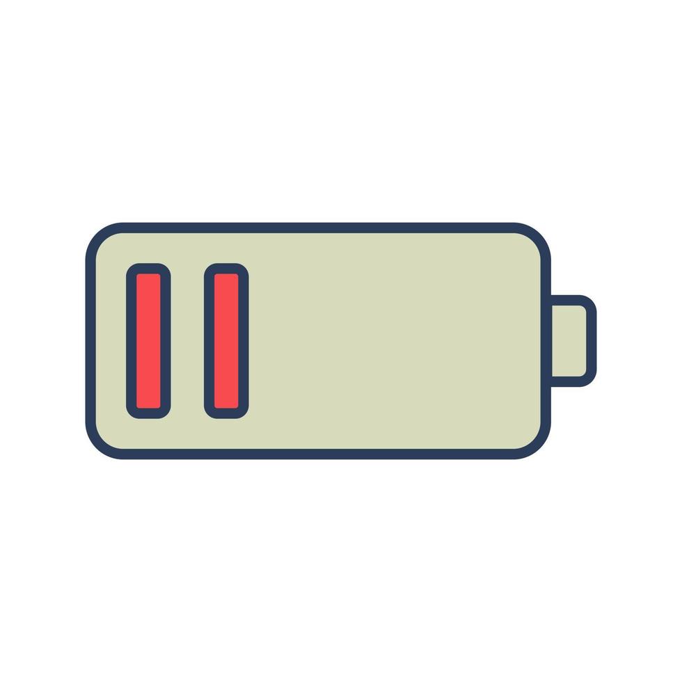 Low Battery Vector Icon