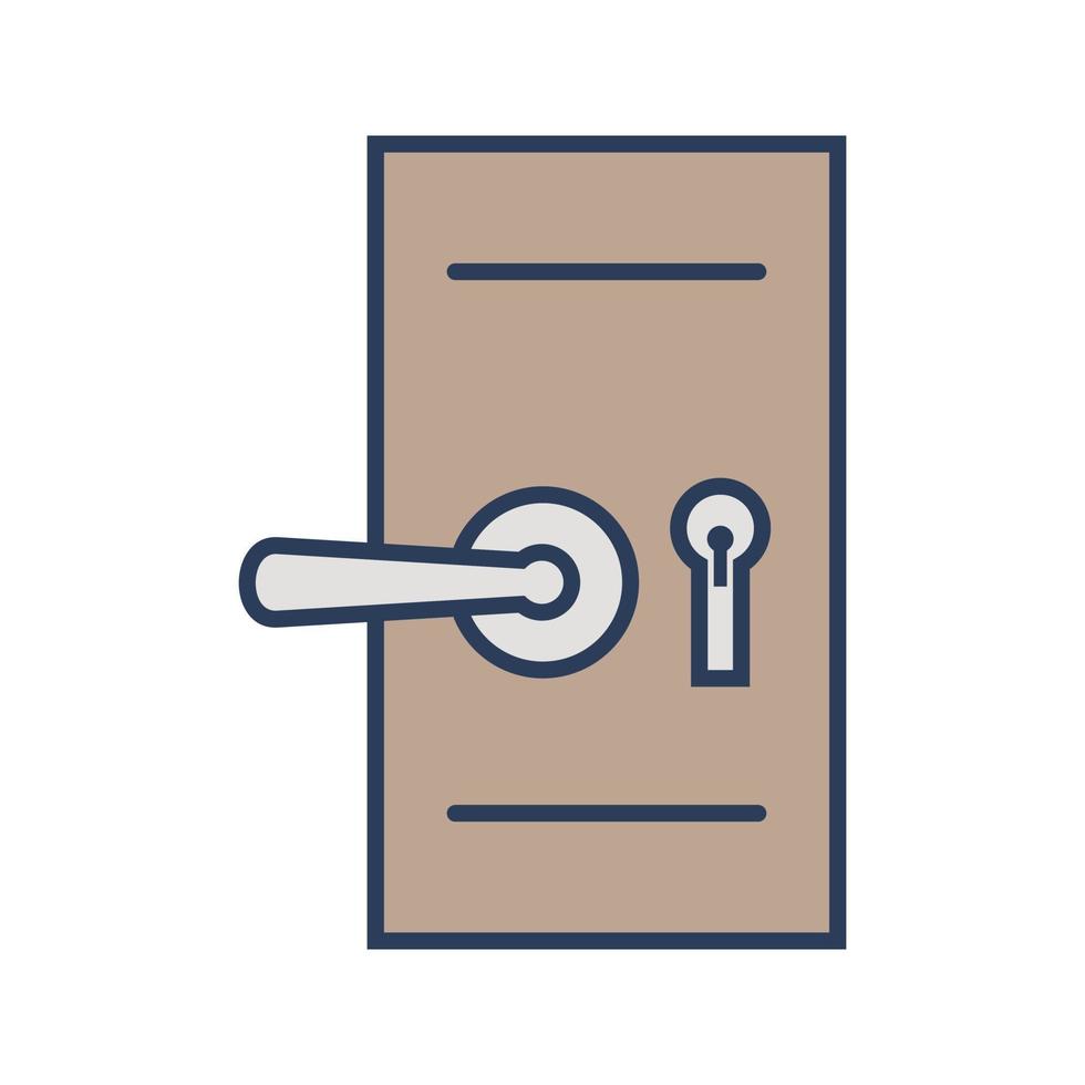 Door Security Lock Vector Icon
