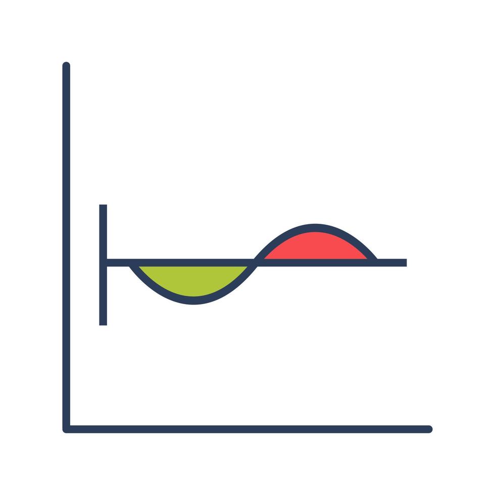 Cosine Graph Vector Icon