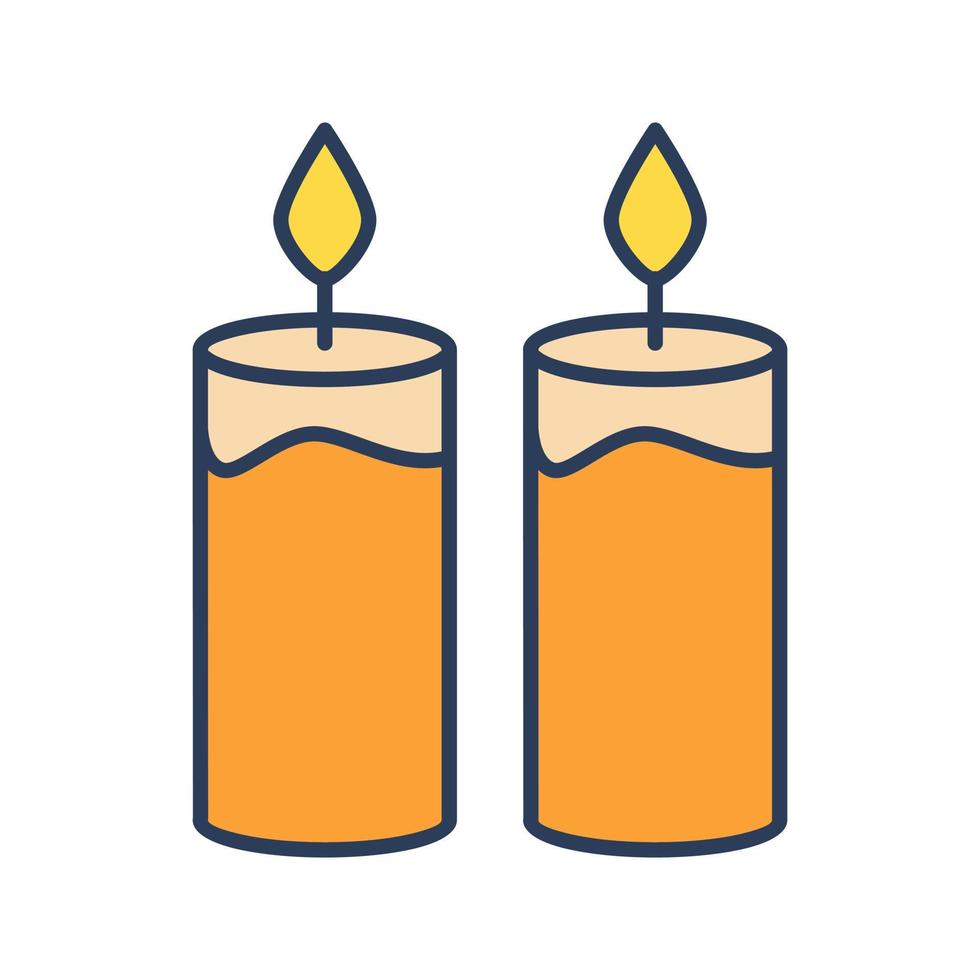 Two Candles Vector Icon