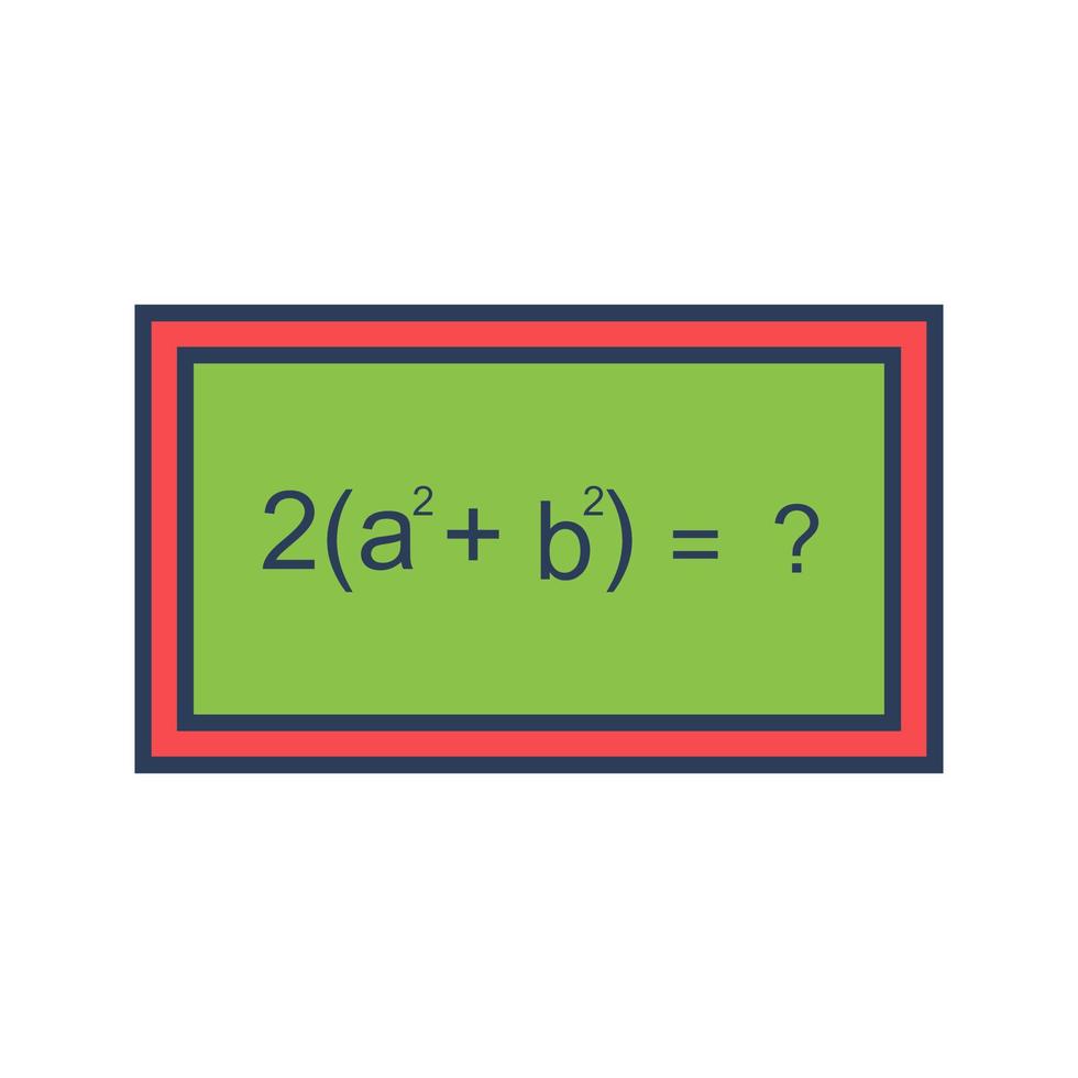 Solving Formula Vector Icon