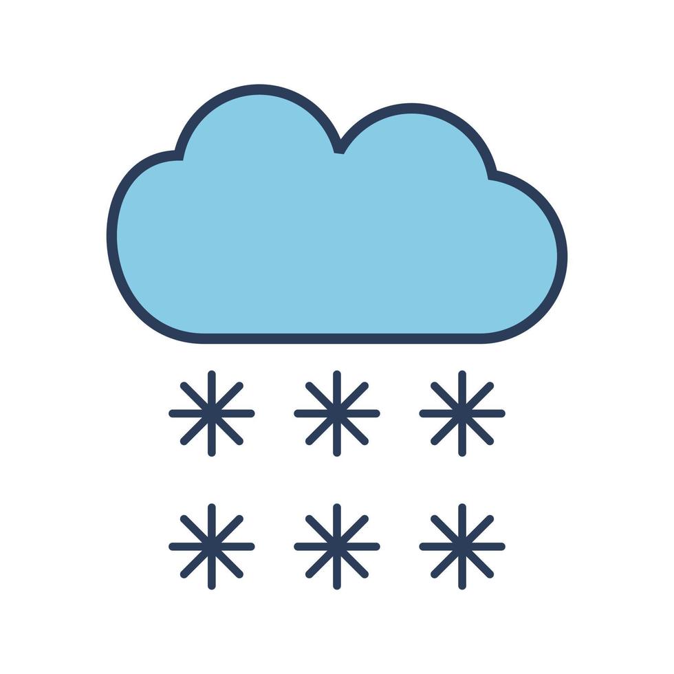 Snowing Vector Icon