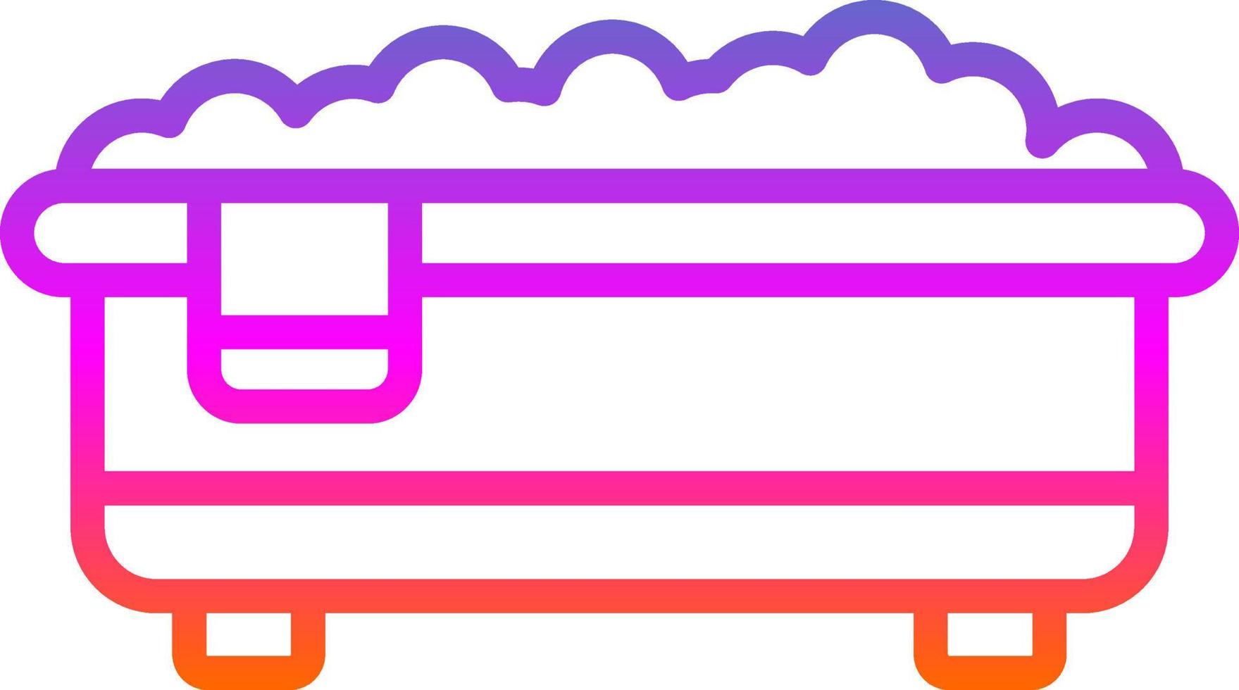 Bath Tub Vector Icon Design