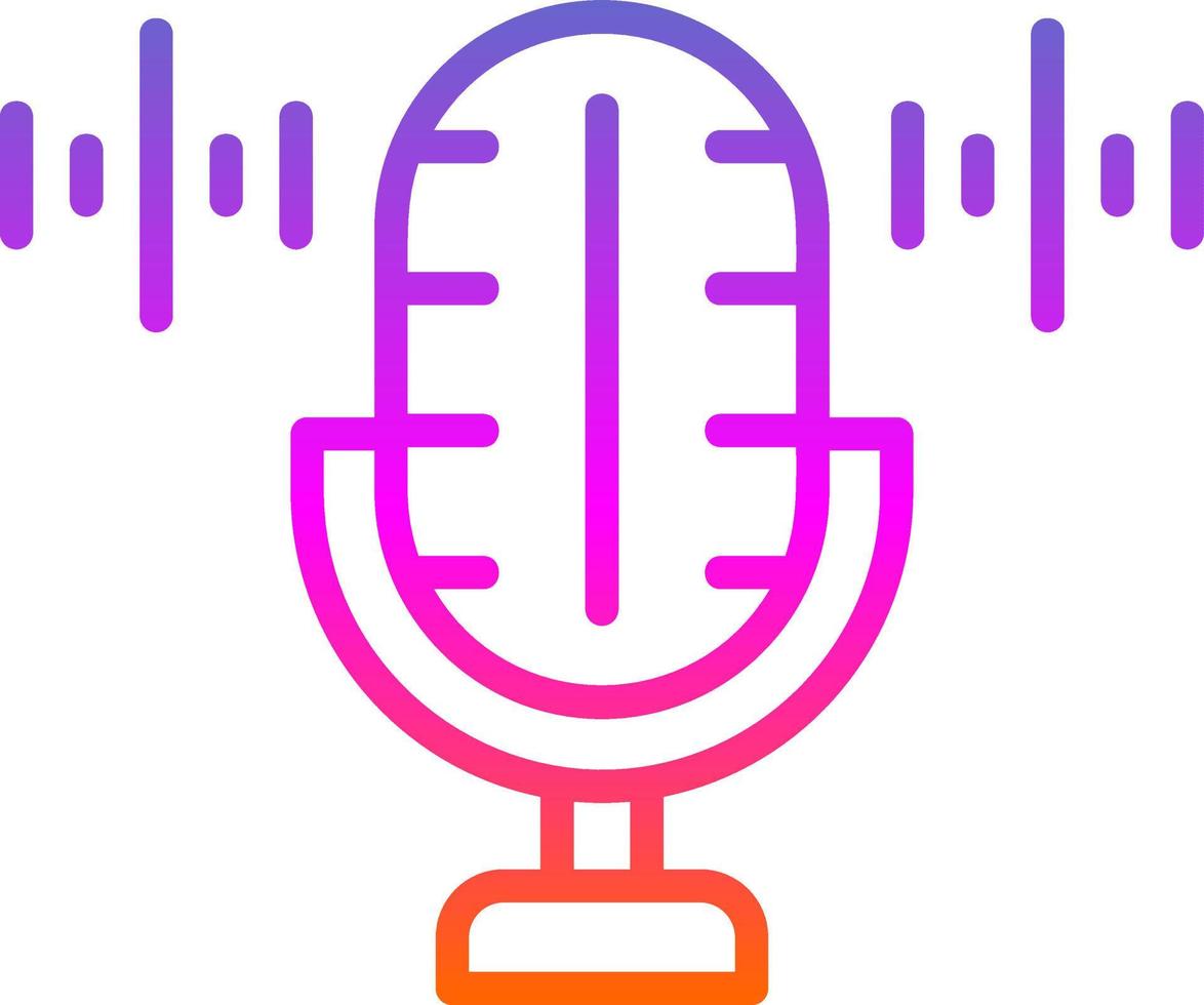 Voice Recorder Vector Icon Design