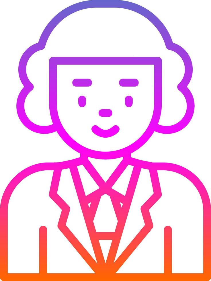 Judge Vector Icon Design