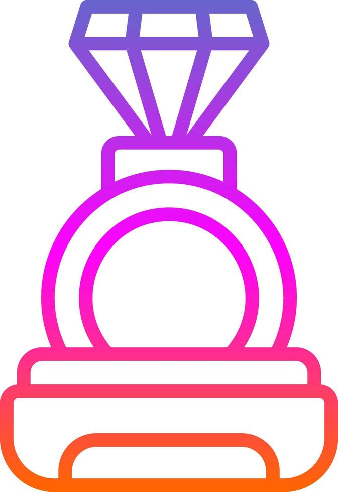 Diamond Ring Vector Icon Design