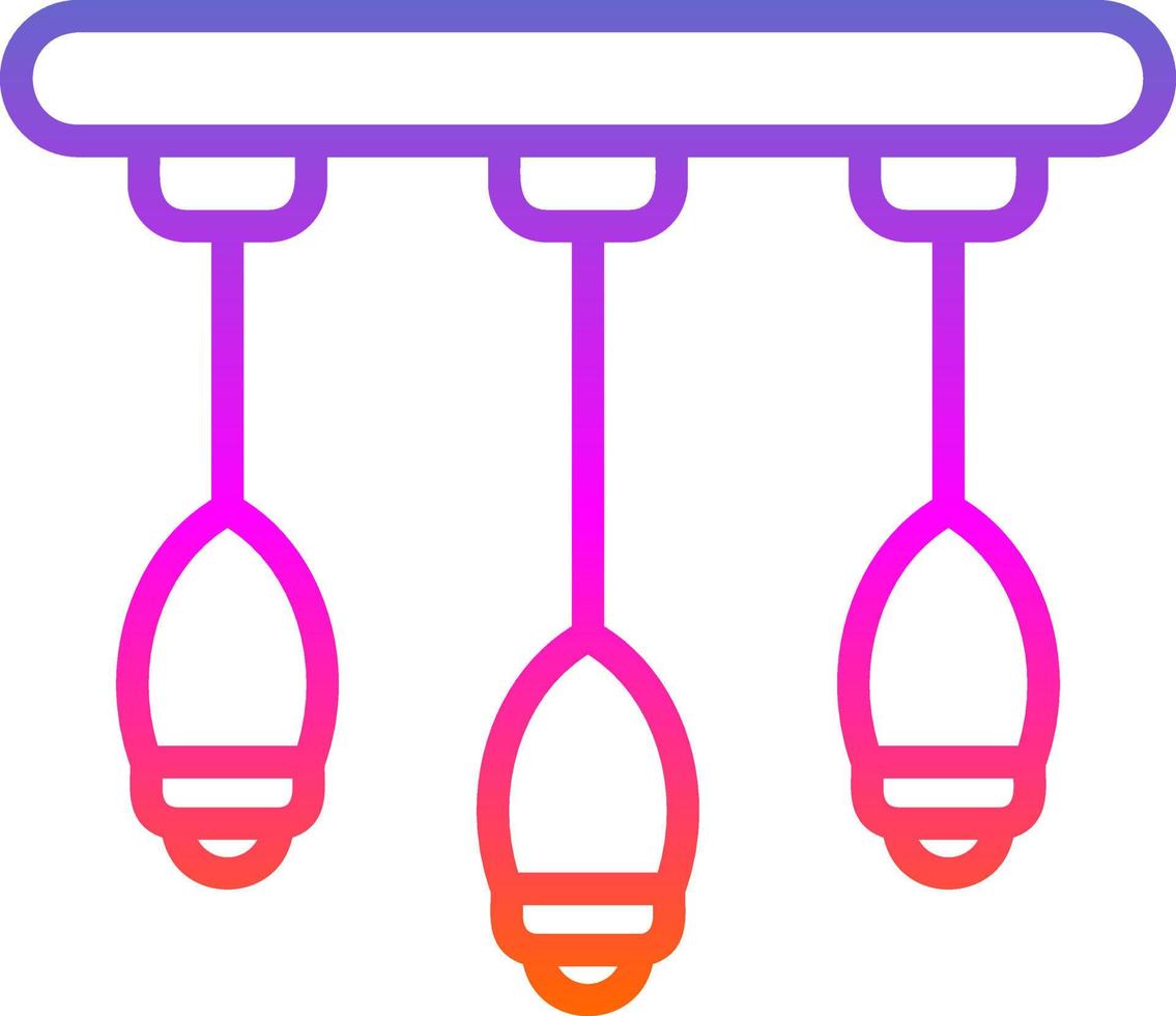 Chandelier Vector Icon Design