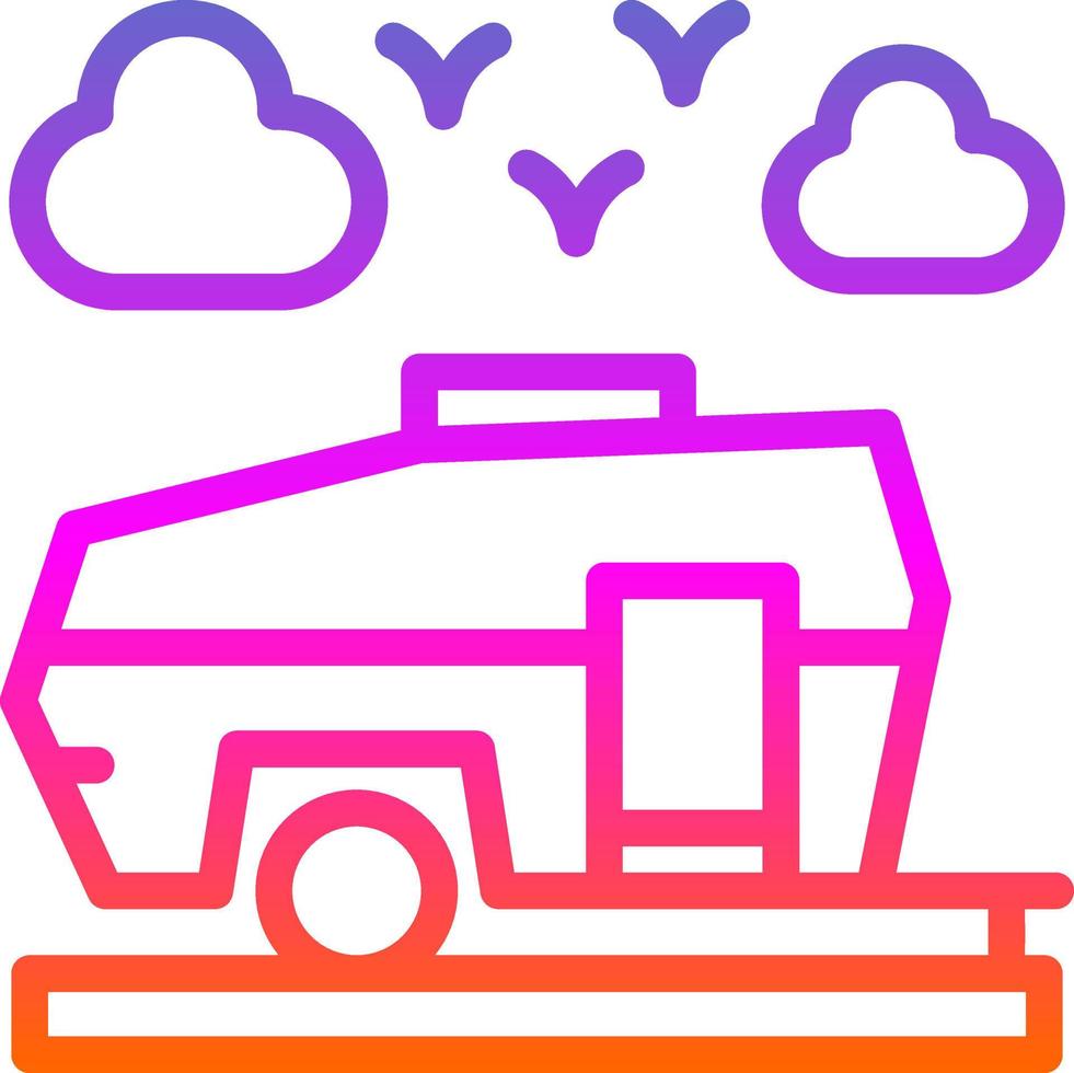 Caravan Vector Icon Design
