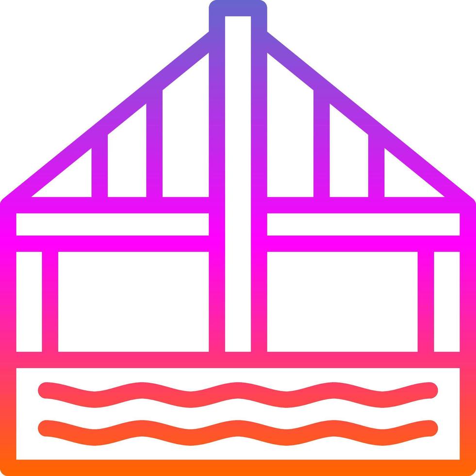 diseño de icono de vector de puente