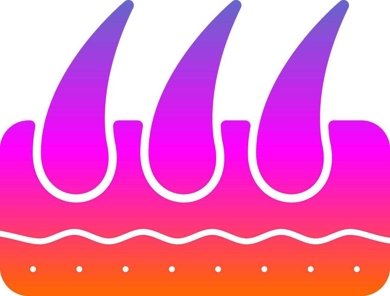Hair Vector Icon Design