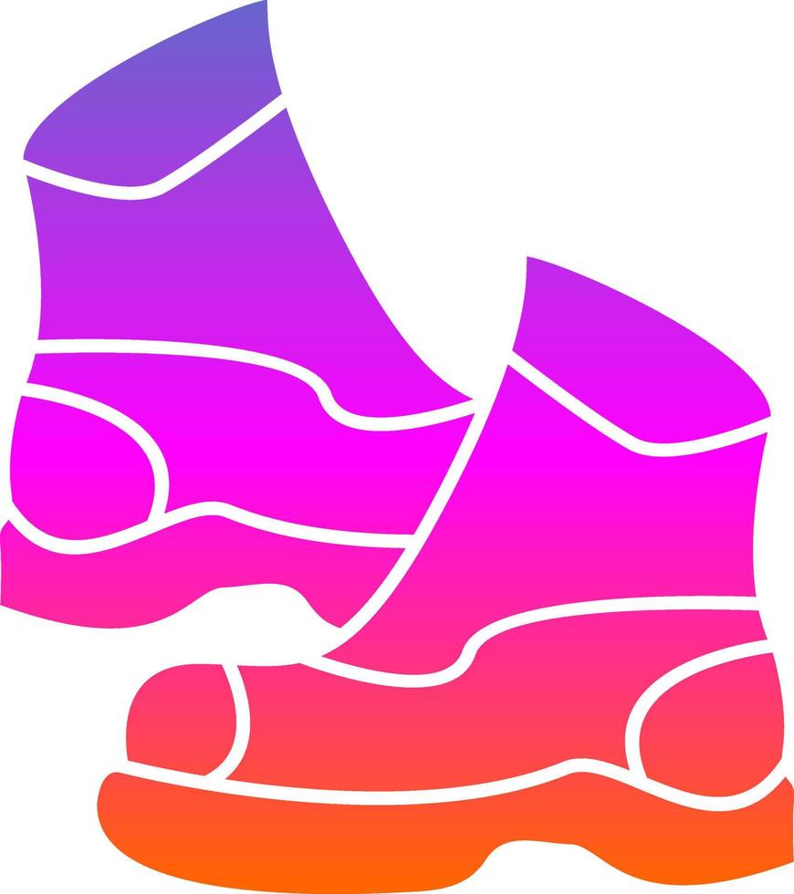 diseño de icono de vector de botas