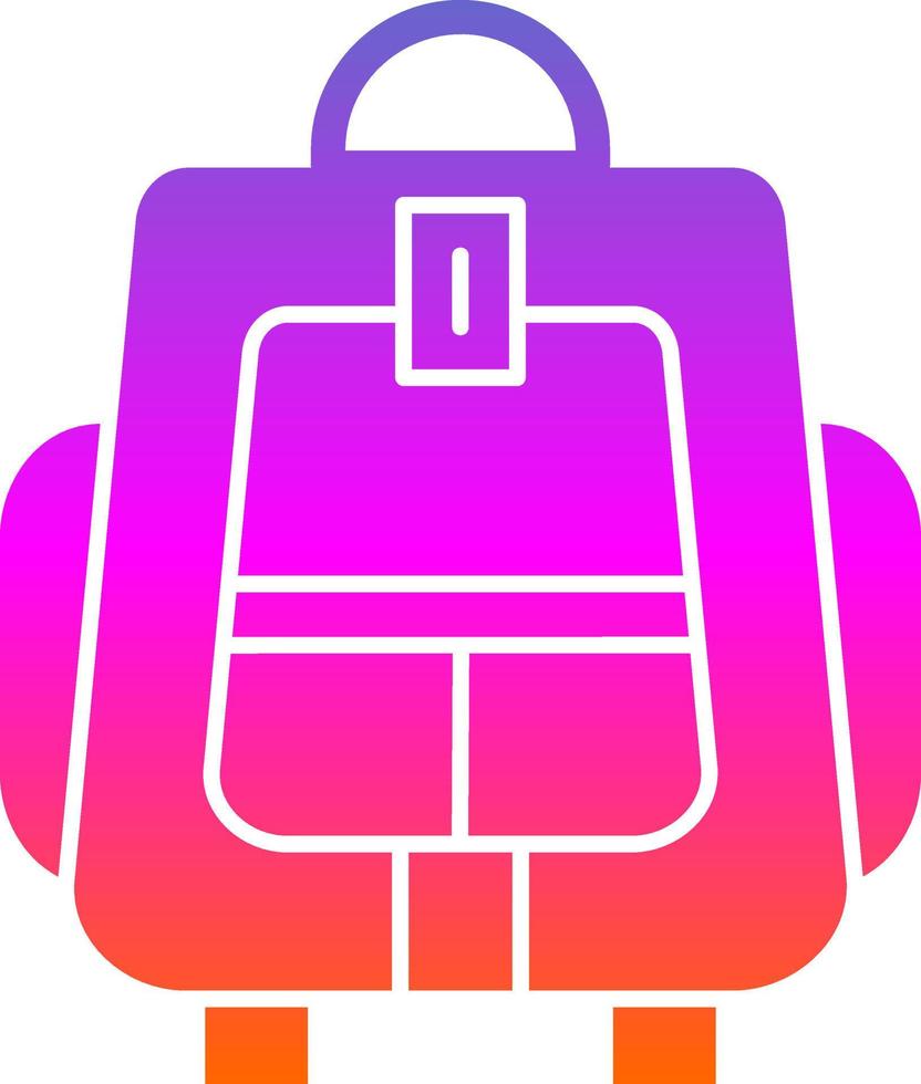 Backpacker Vector Icon Design