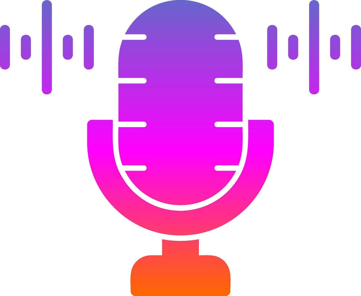 Voice Recorder Vector Icon Design