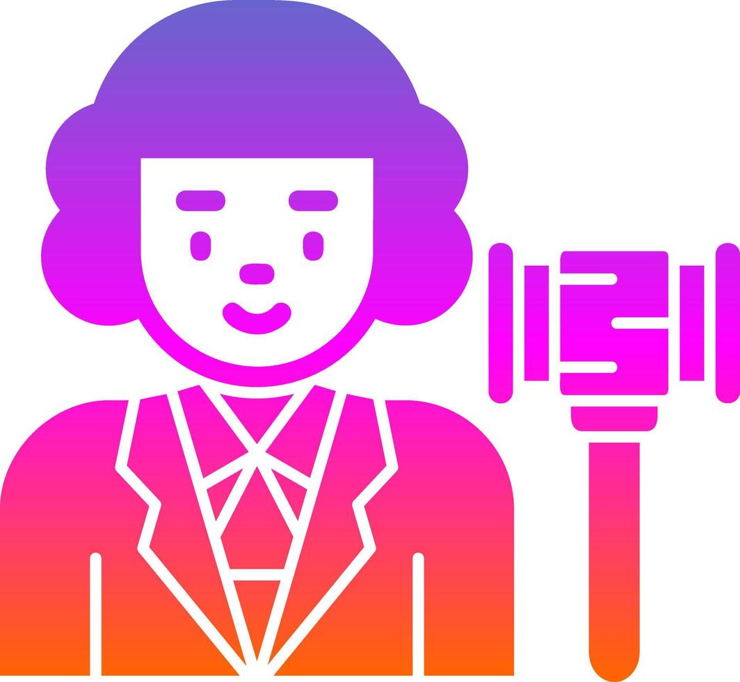Judge Vector Icon Design