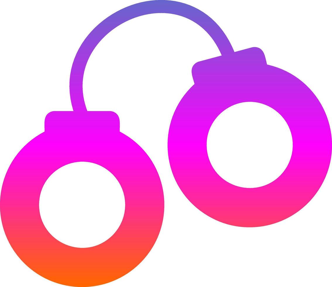 Handcuffs Vector Icon Design