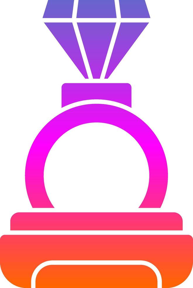 Diamond Ring Vector Icon Design