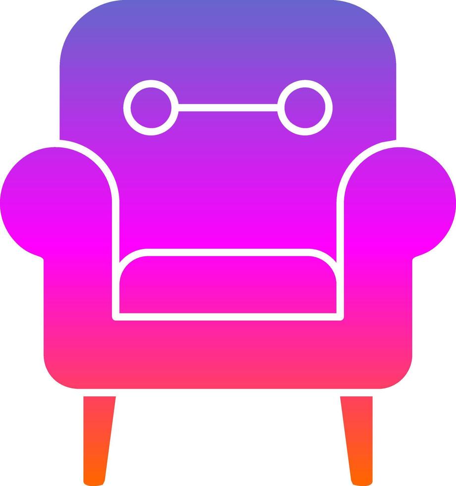 diseño de icono de vector de sillón