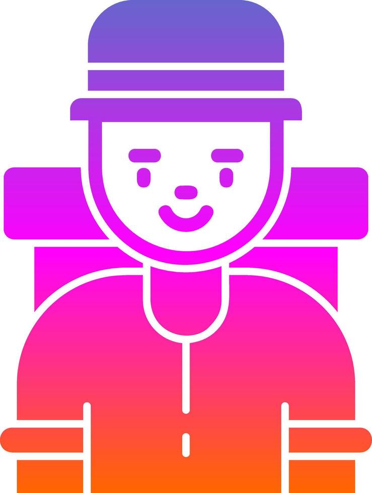 Traveller Vector Icon Design