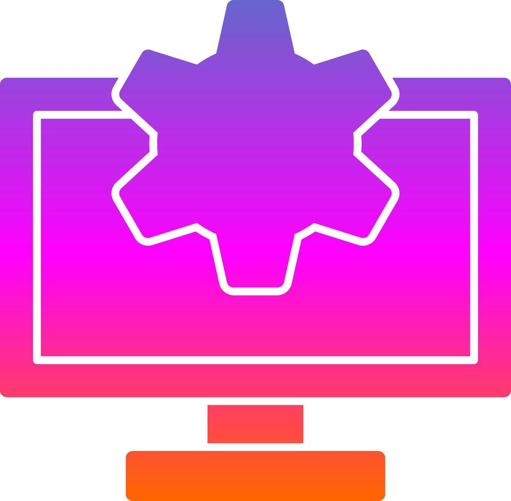 Monitor Vector Icon Design